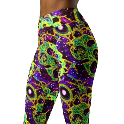 Galactic Web on a Yoga Leggings