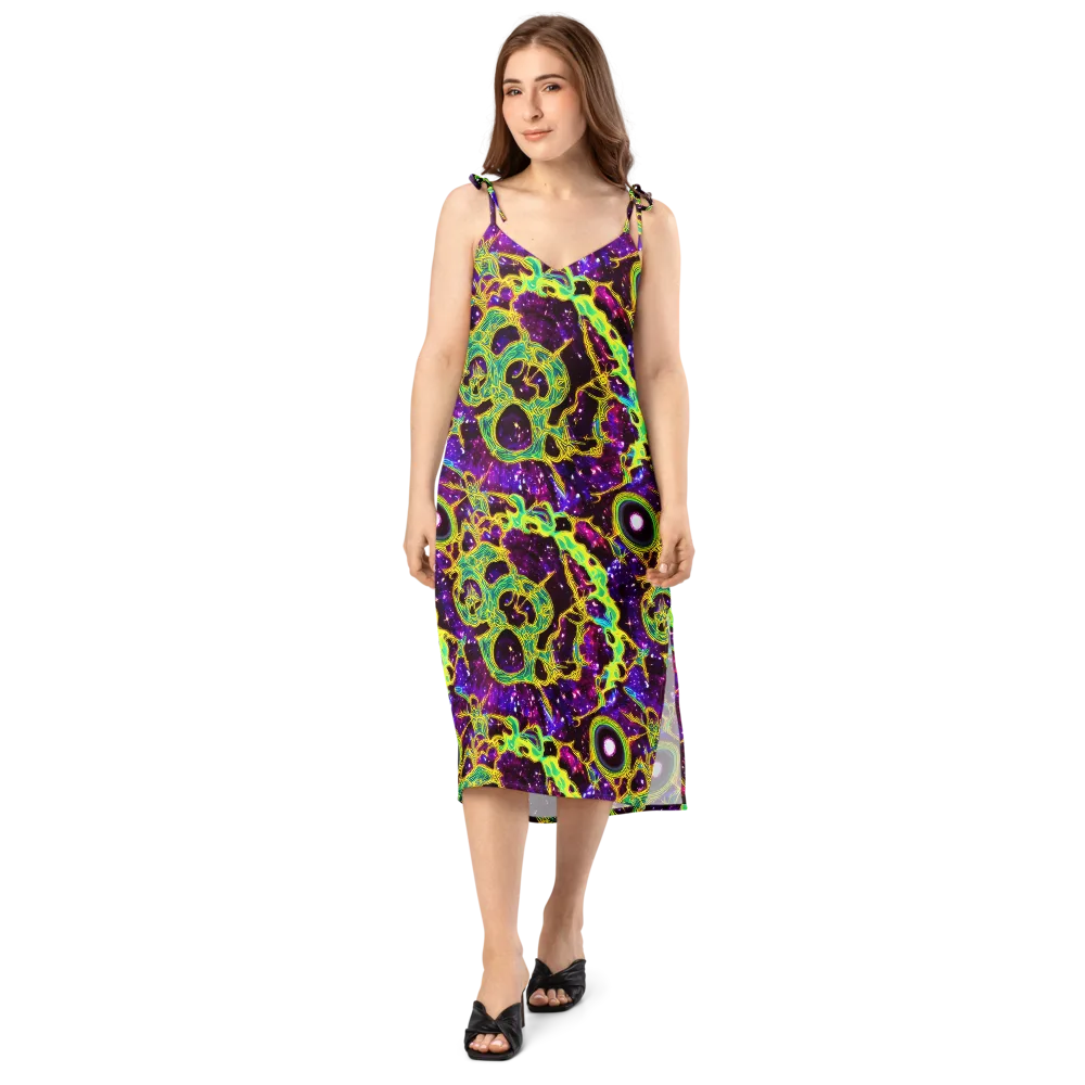 Galactic Web on Slip Dress — Front
