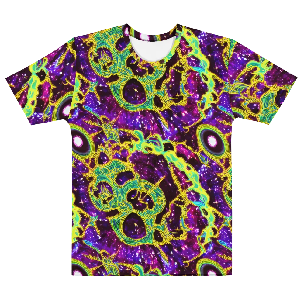 Galactic Web on Men's Cotton Crew Neck T-Shirt — Front