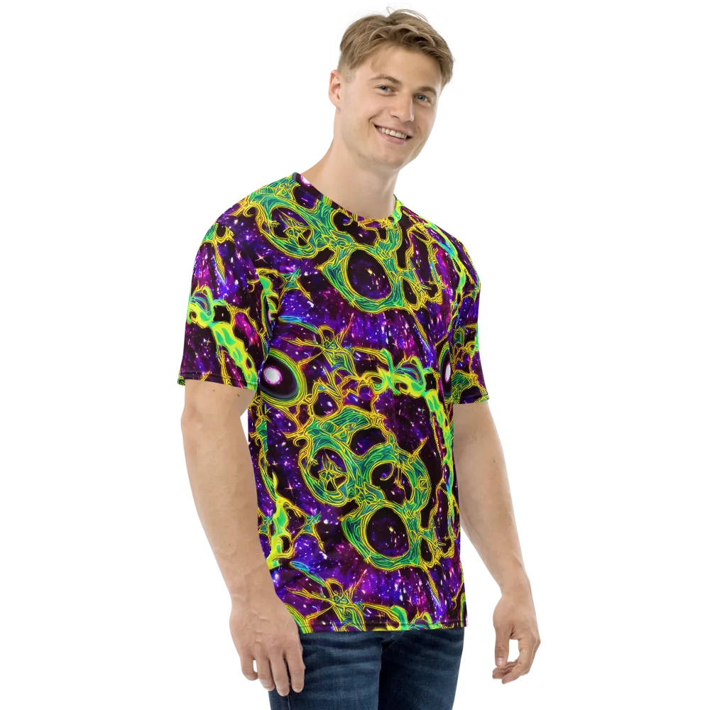 Galactic Web on Men's Crew Neck T-Shirt — Right