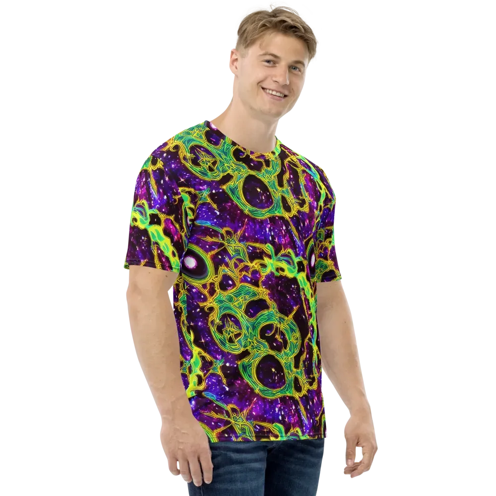 Galactic Web on Men's Crew Neck T-Shirt — Right