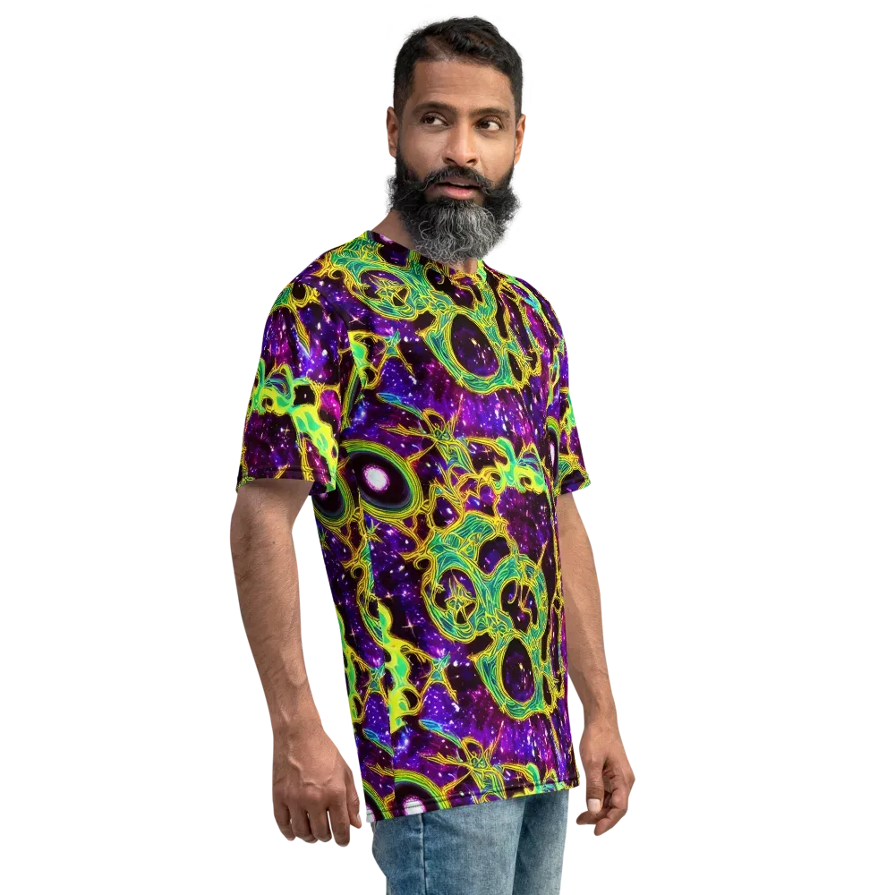 Galactic Web on Men's Crew Neck T-Shirt — Right