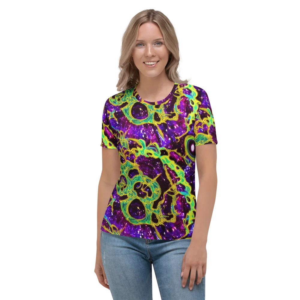 Galactic Web on Women's Crew Neck T-Shirt — Front
