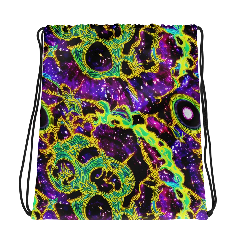 Galactic Web on Drawstring Bag — Photo