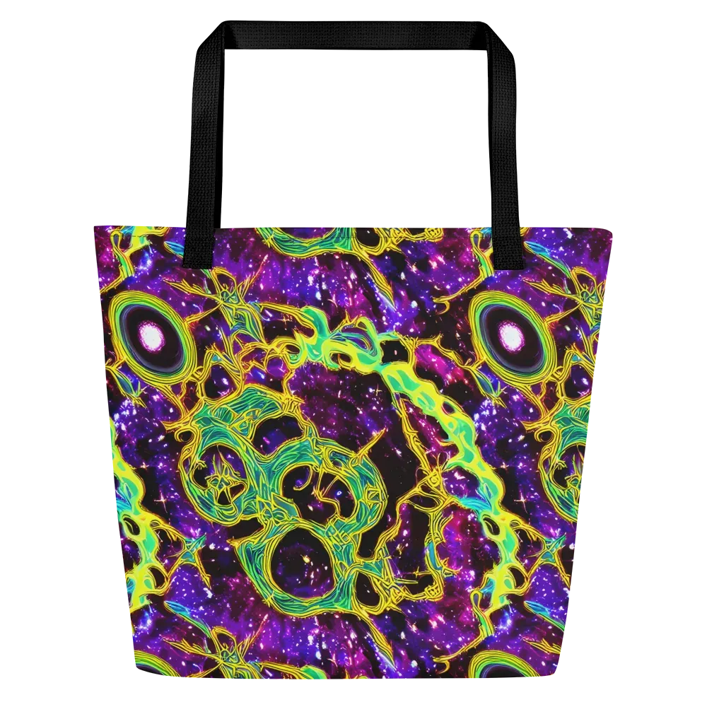Galactic Web on Large Tote Bag W/ Pocket — Front