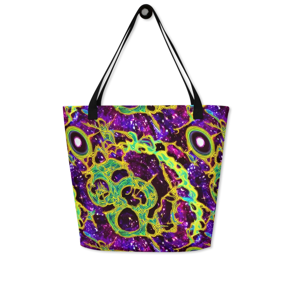 Galactic Web on Large Tote Bag W/ Pocket — Front
