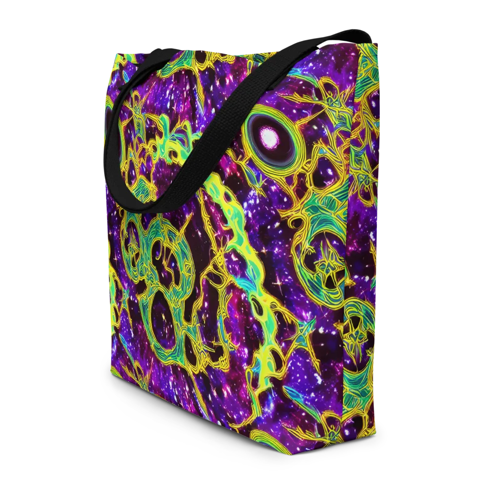 Galactic Web on Large Tote Bag W/ Pocket — Front