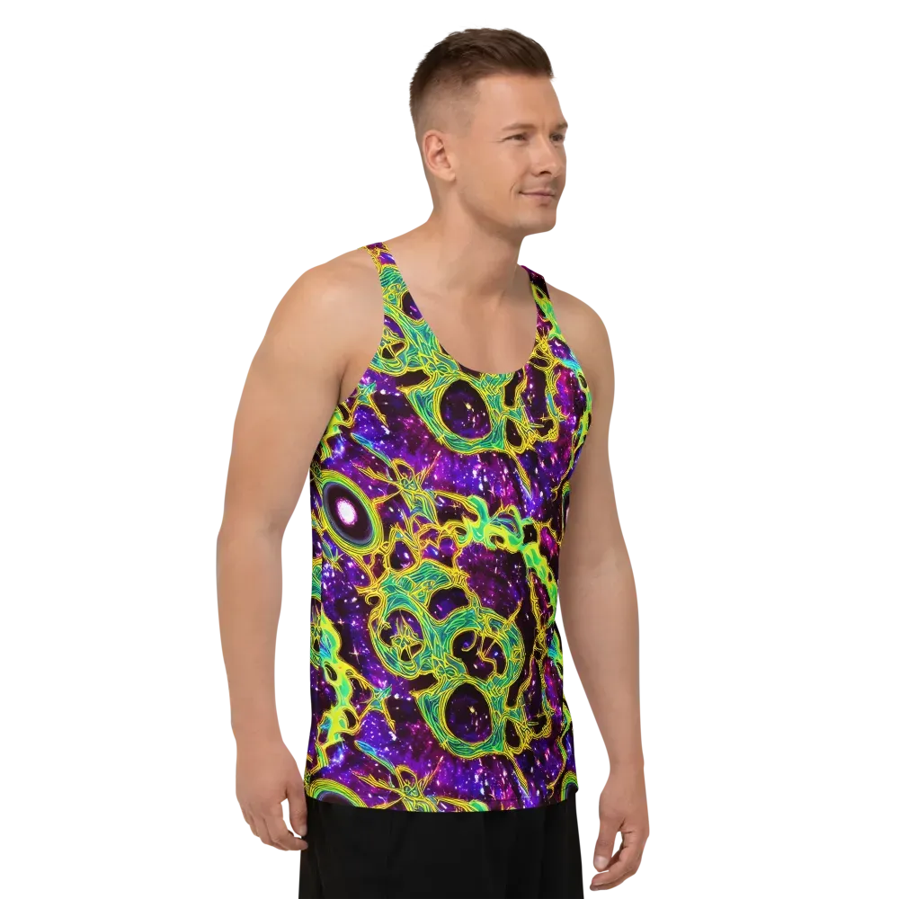 Galactic Web on Men's Tank Top — Right Front