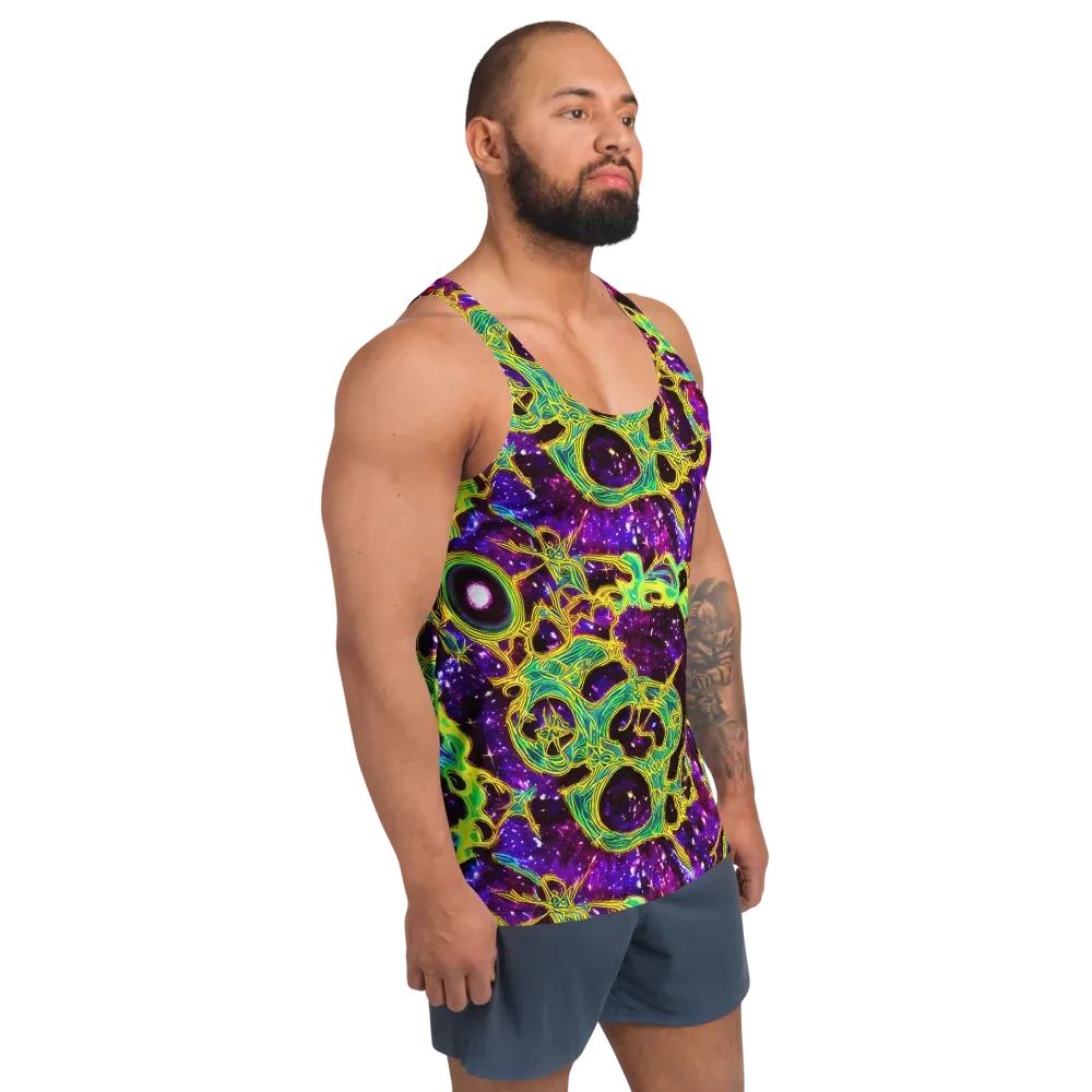 Galactic Web on Men's Tank Top — Right Front