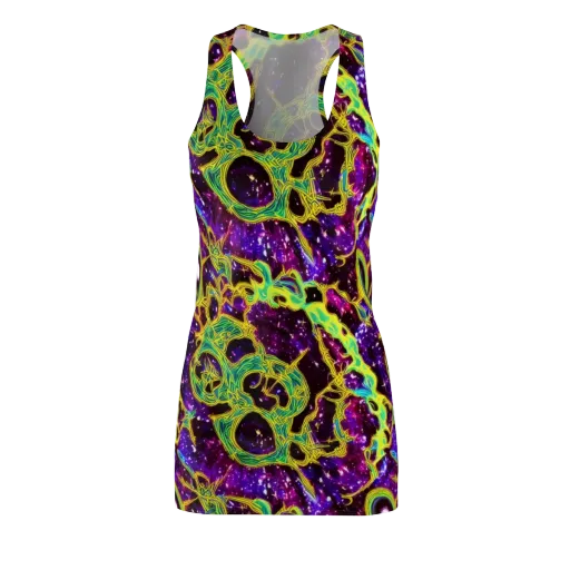 Galactic Web on a Racerback Dress
