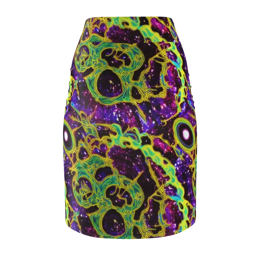 Galactic Web on Pencil Skirt — Back
