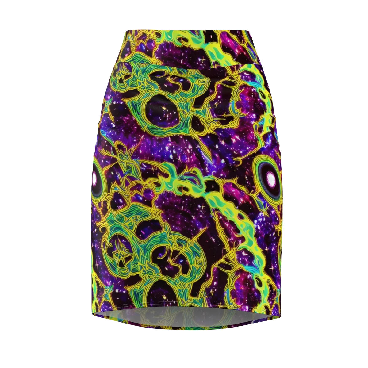 Galactic Web on Pencil Skirt — Front