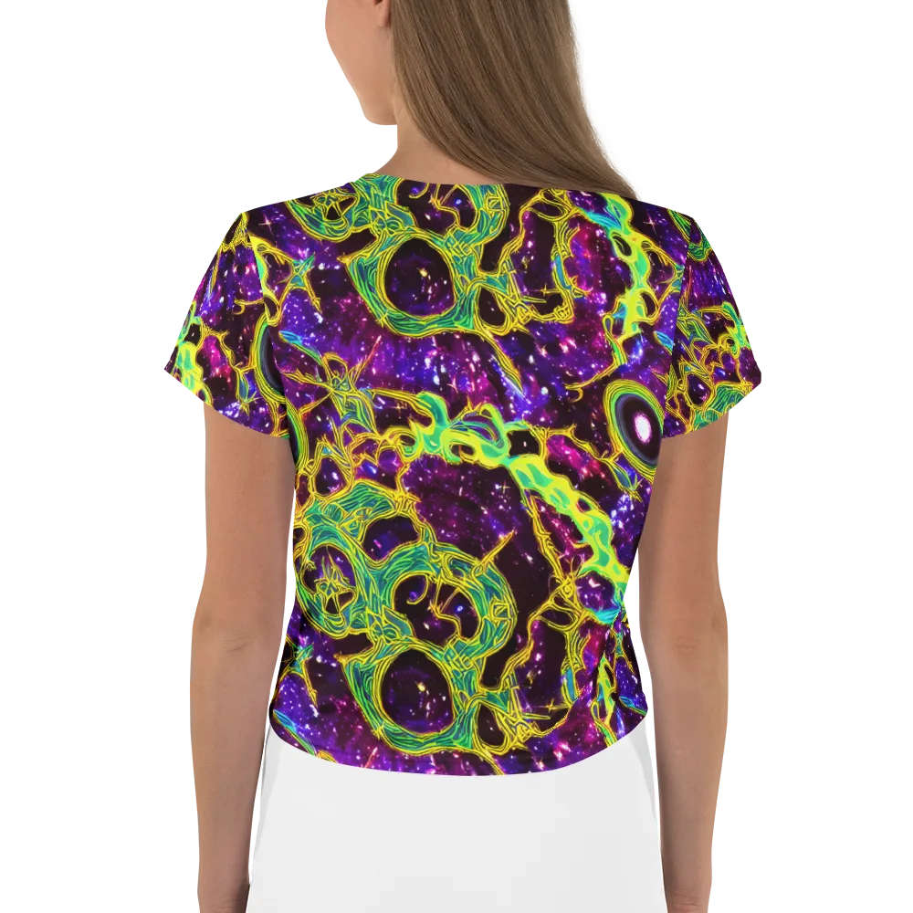 Galactic Web on Crop Tee — Back
