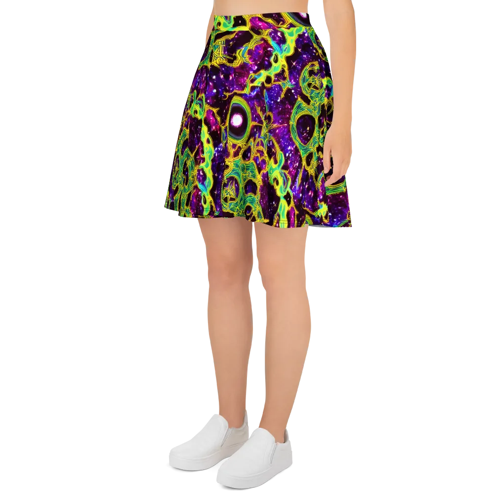 Galactic Web on Skater Skirt — Left
