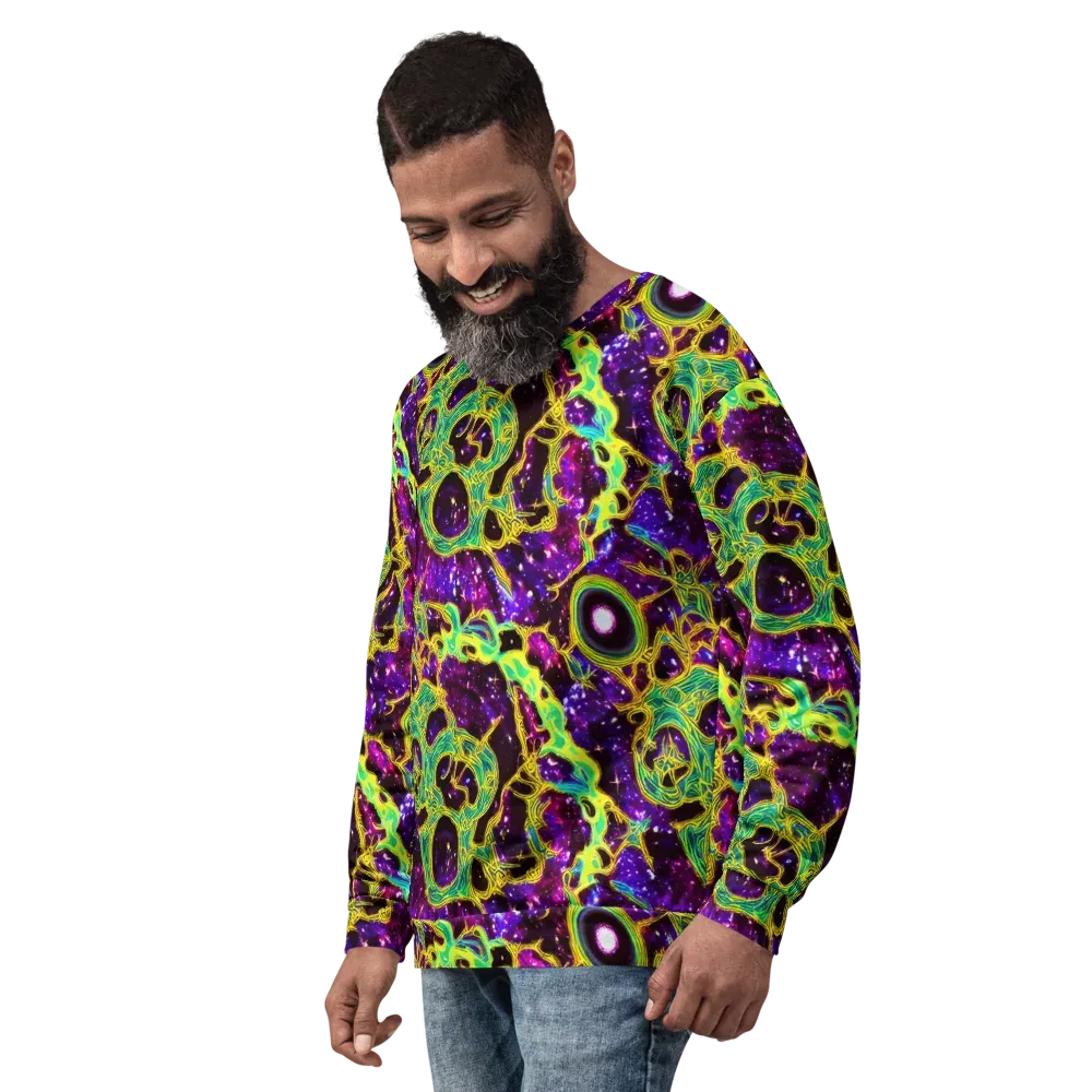 Galactic Web on Sweatshirt — Left Front