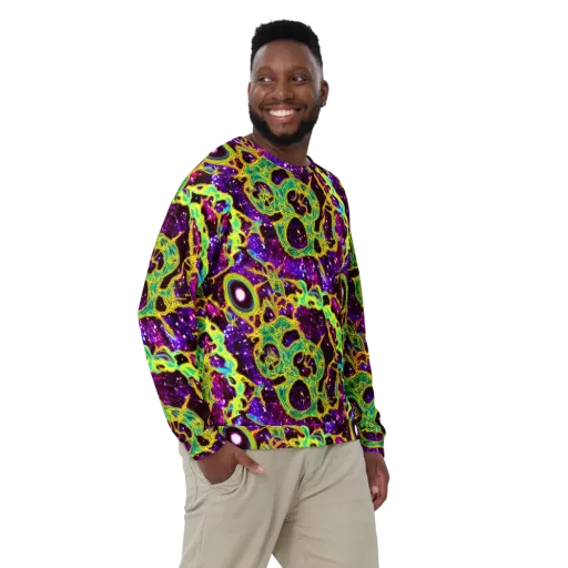 Galactic Web on a Sweatshirt