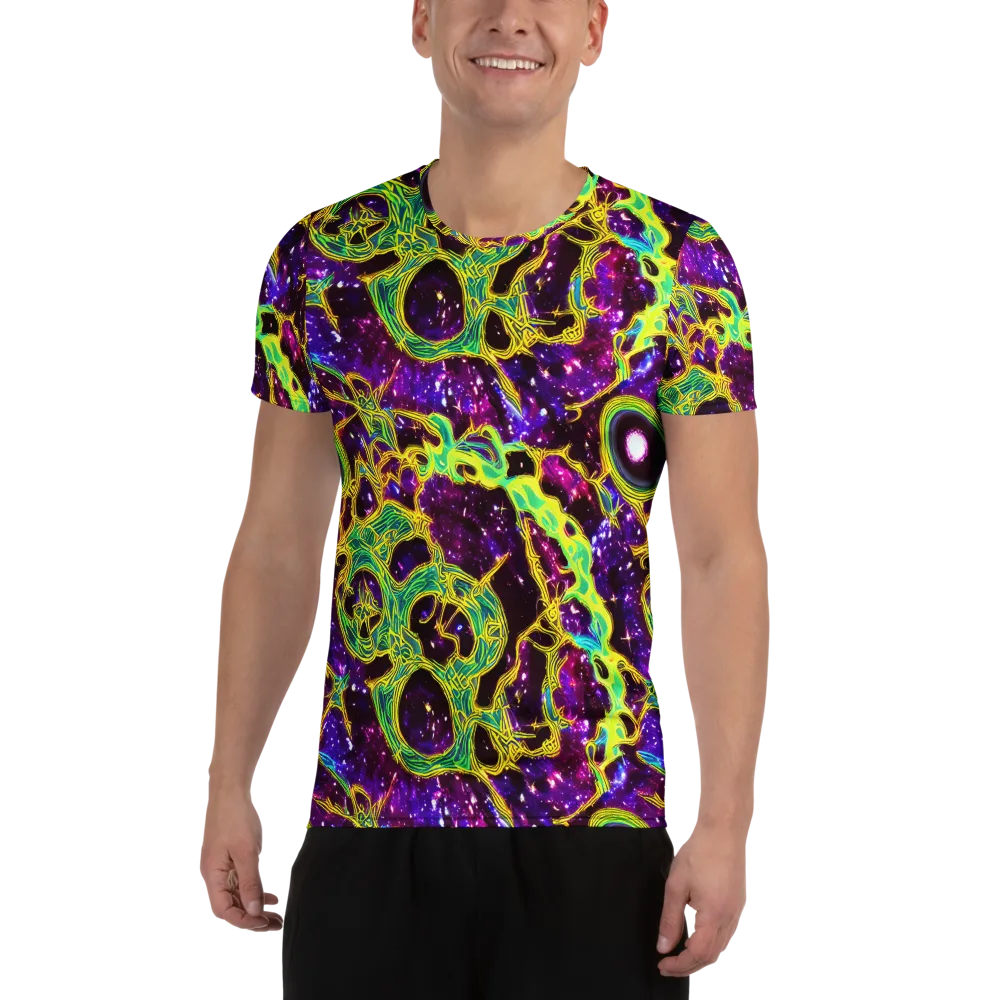 Galactic Web on Men's Athletic T-Shirt — Front