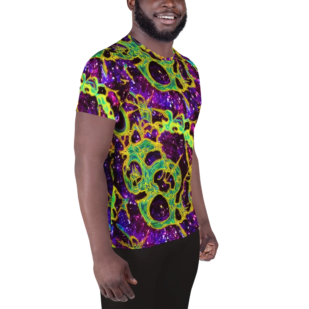 Galactic Web on Men's Athletic T-Shirt — Right