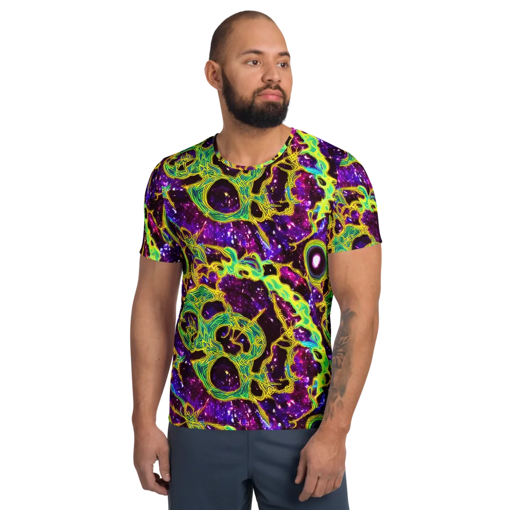 Galactic Web on Men's Athletic T-Shirt — Front