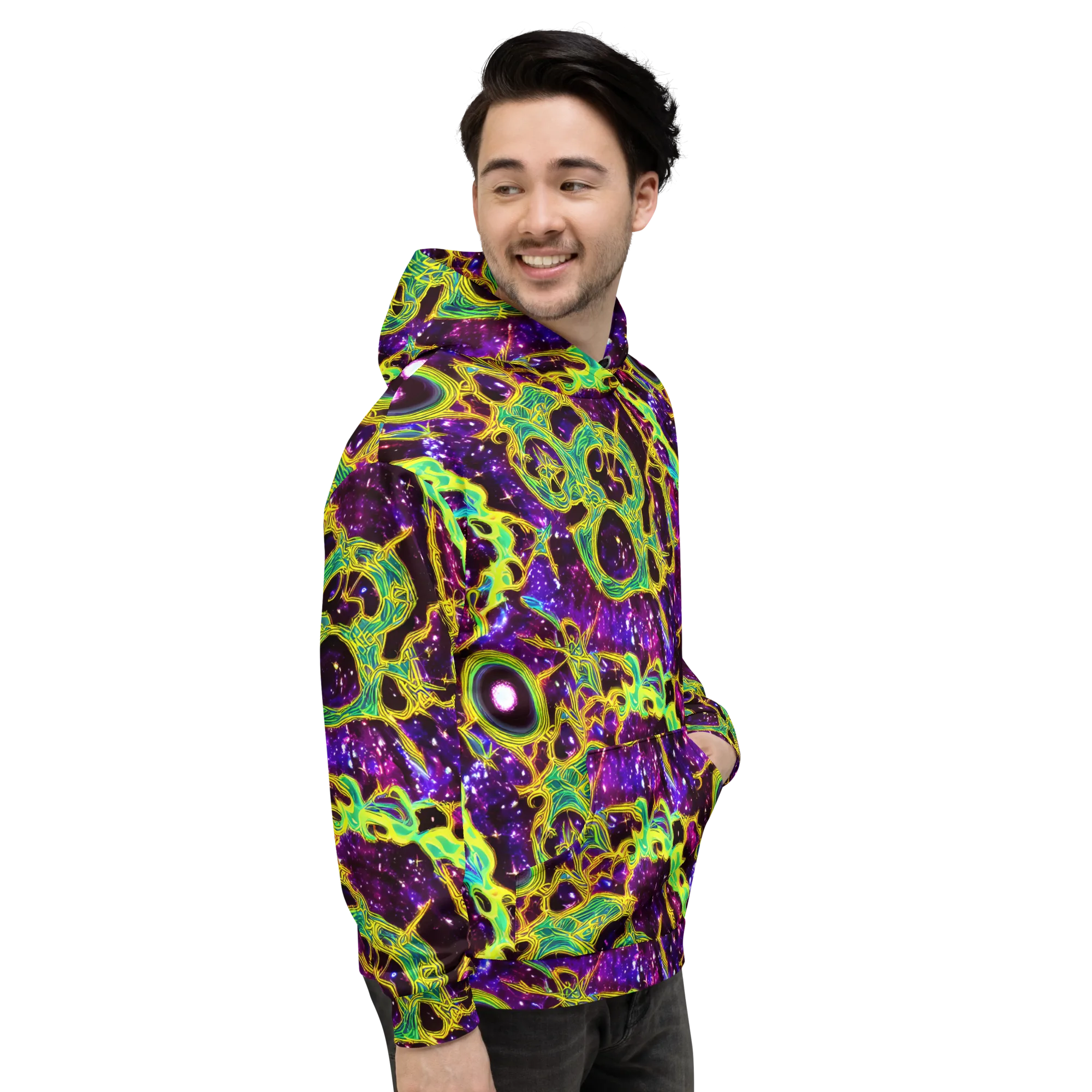 Galactic Web on Hoodie — Right
