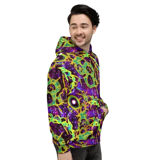 Galactic Web on a Hoodie