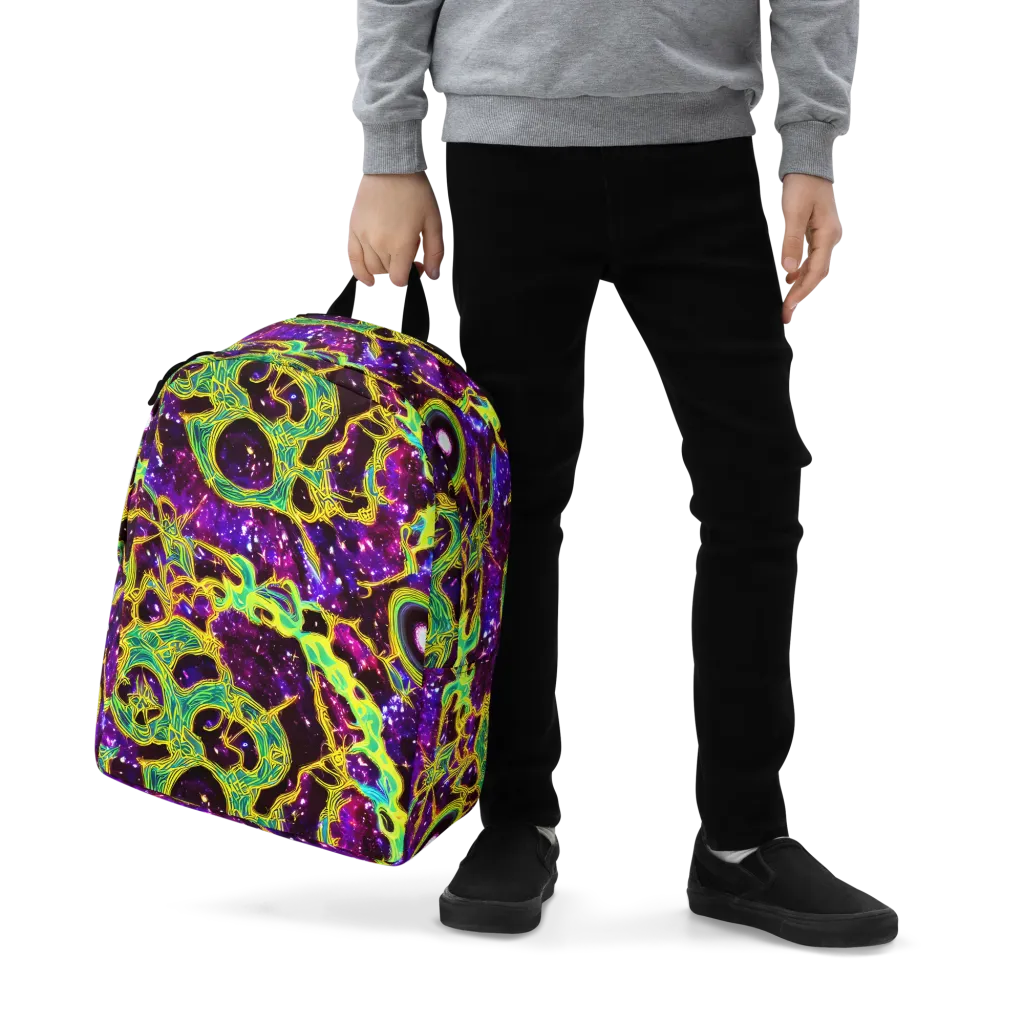 Galactic Web on Minimalist Backpack — Zoomed-in