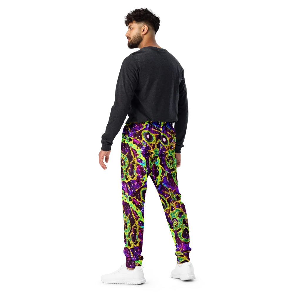 Galactic Web on Men's Joggers — Back