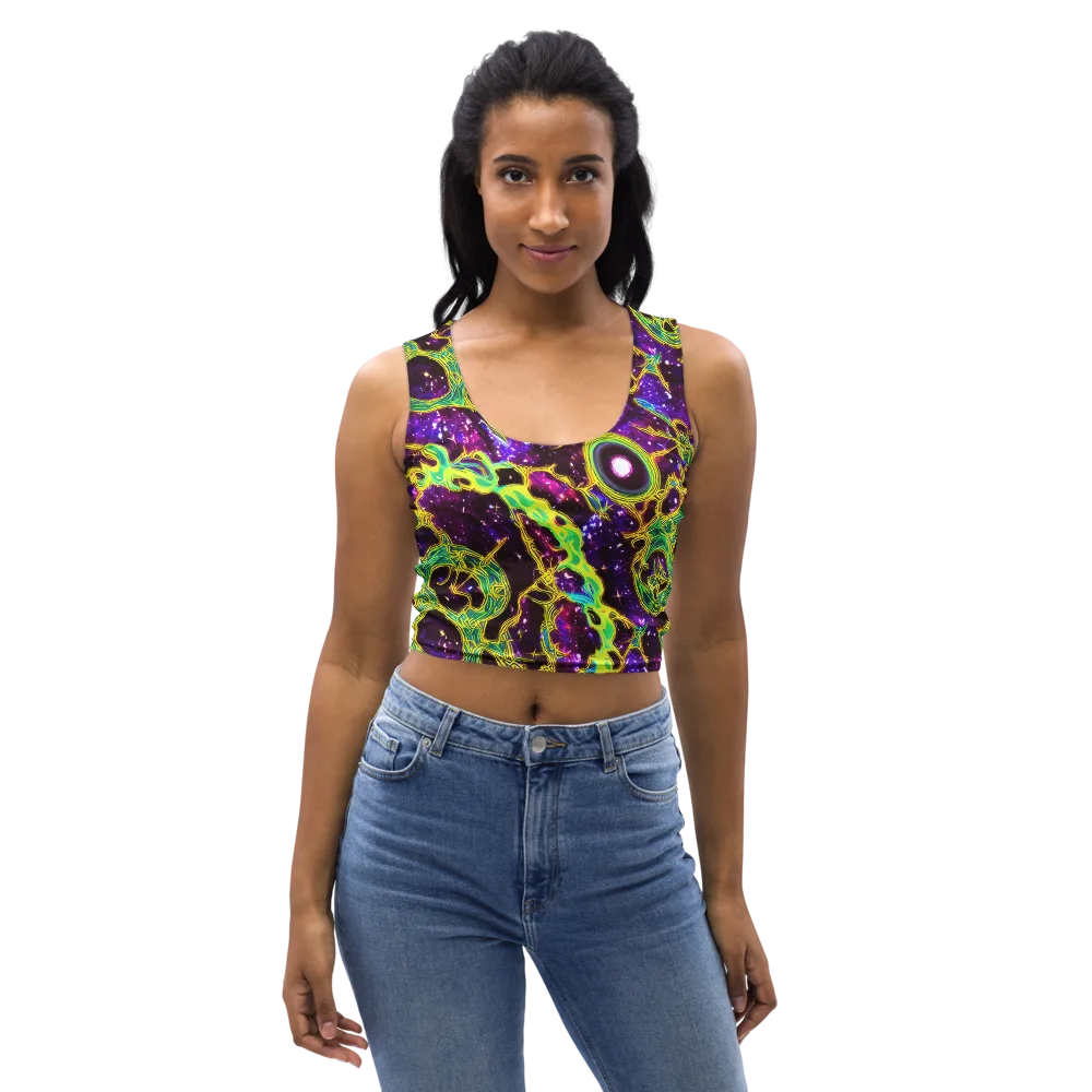 Galactic Web on Crop Top — Front