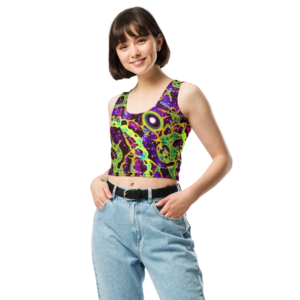 Galactic Web on Crop Top — Front