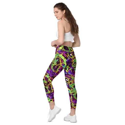 Galactic Web on a Leggings with Pockets