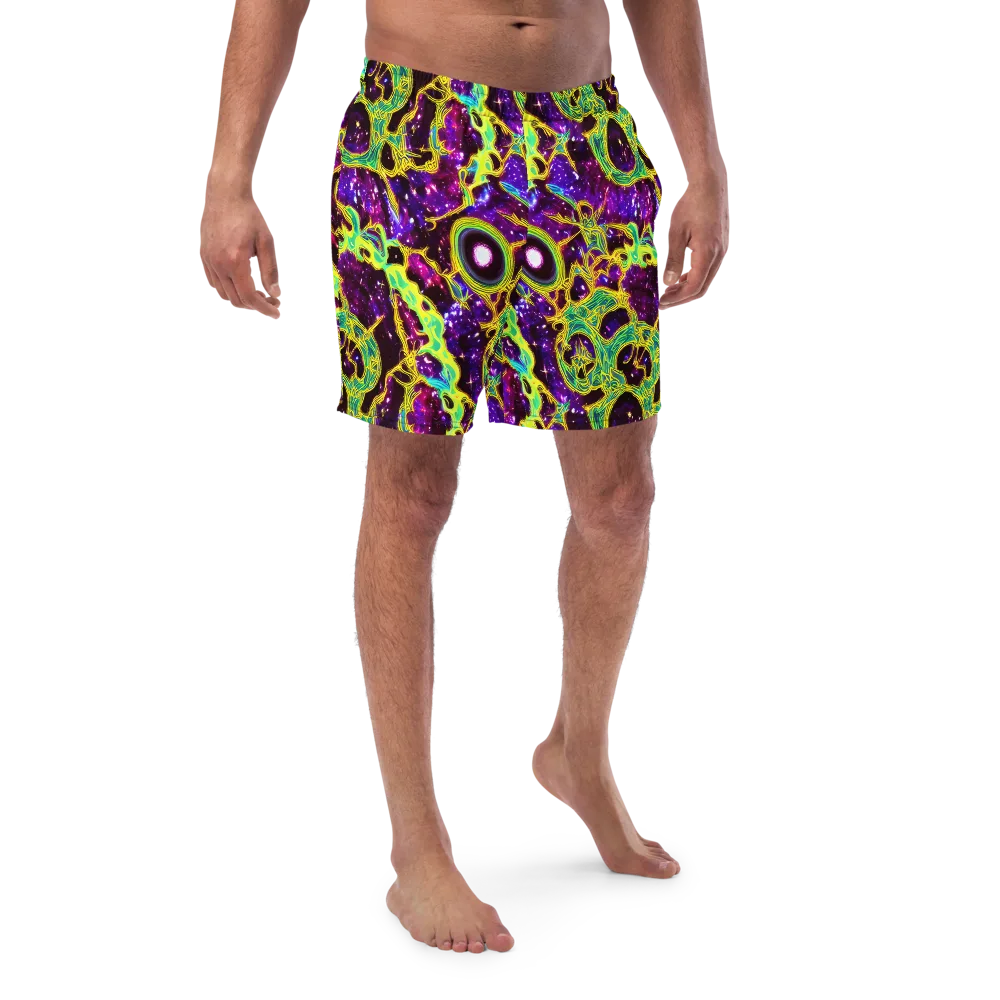Galactic Web on Swim Trunks — Front