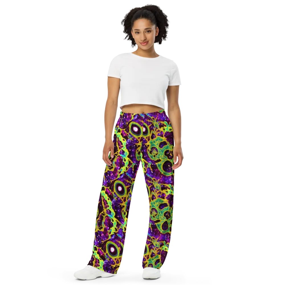 Galactic Web on Wide-Leg Pants — Front