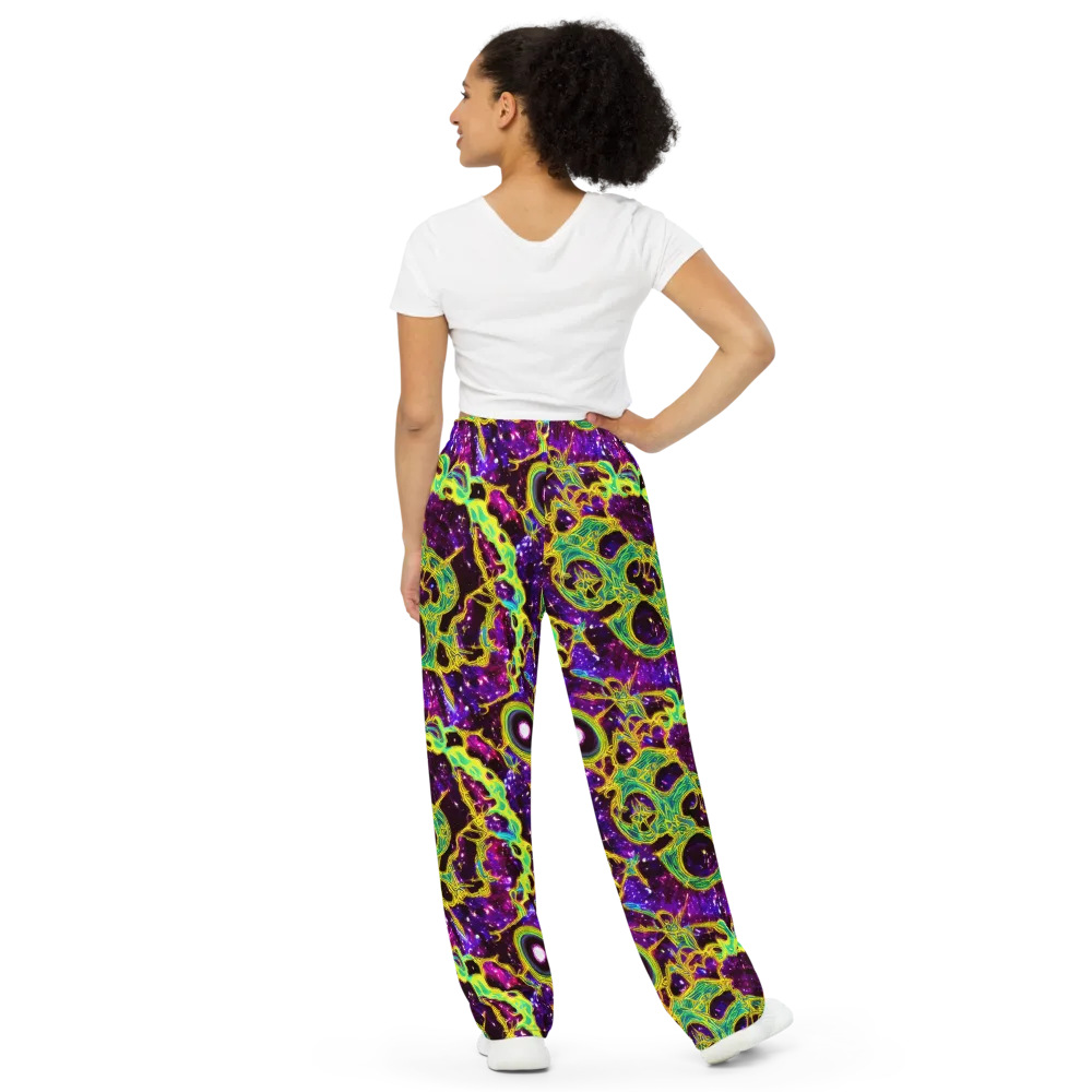 Galactic Web on Wide-Leg Pants — Back