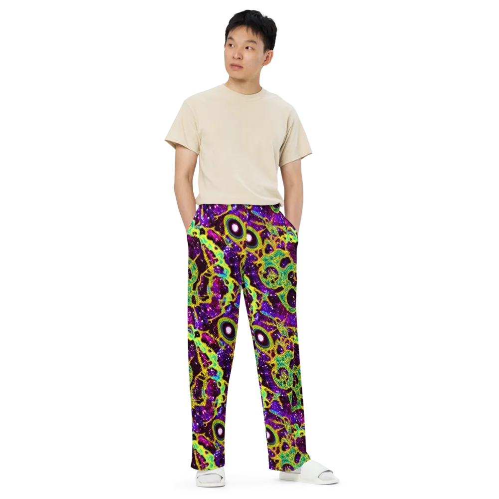 Galactic Web on Wide-Leg Pants — Front