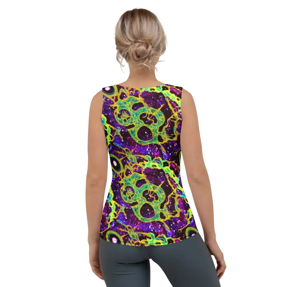 Galactic Web on Women's Tank Top — Back