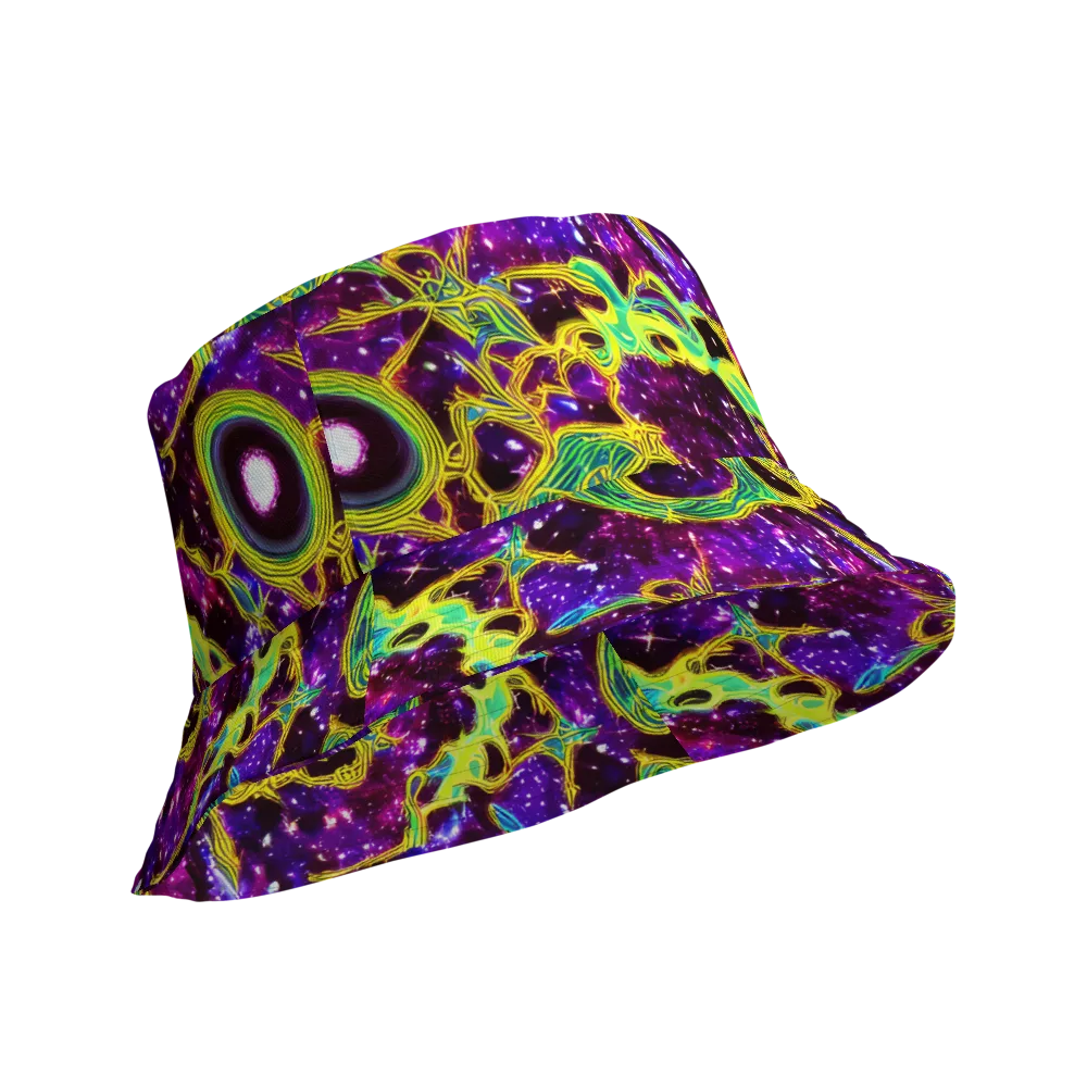 Galactic Web on Reversible Bucket Hat — Product details Outside