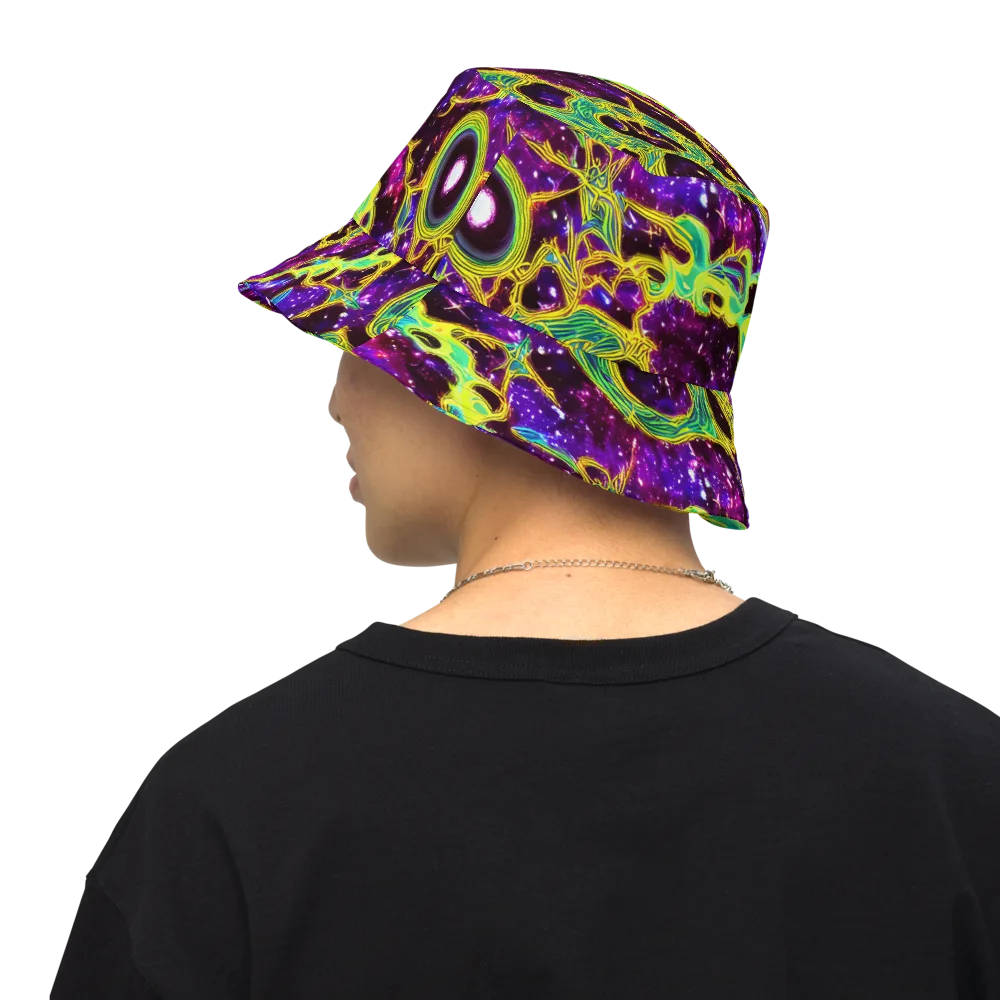 Galactic Web on Reversible Bucket Hat — Back Inside