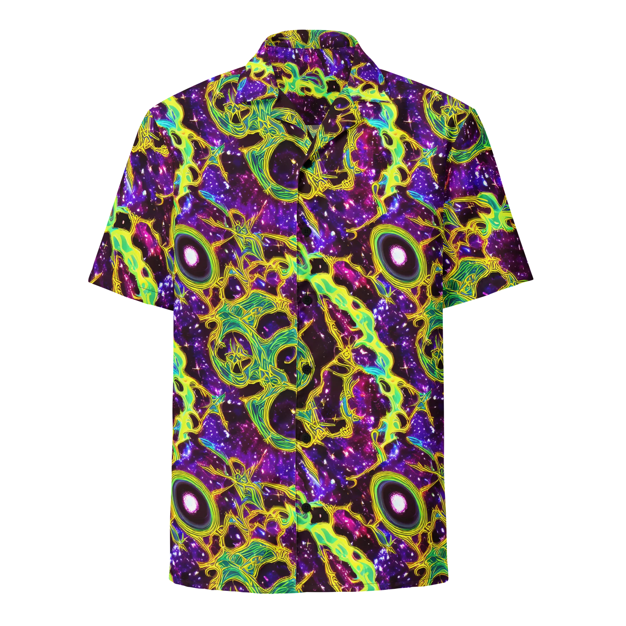 Galactic Web on Button Shirt — Front