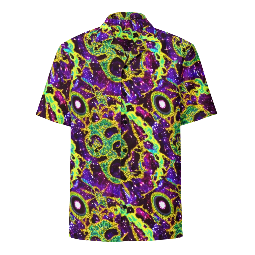 Galactic Web on Button Shirt — Front