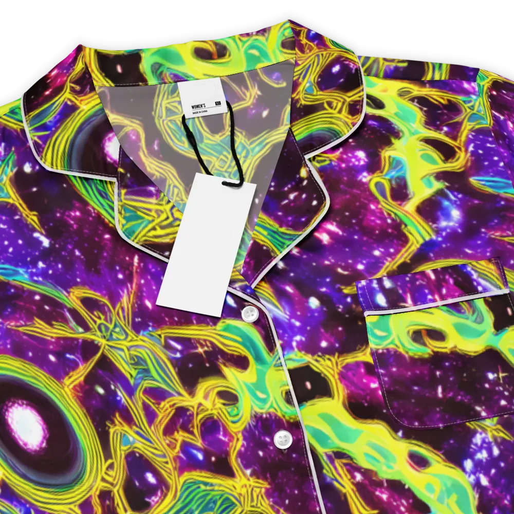 Galactic Web on Women's Short Sleeve Pajama Top — Product details