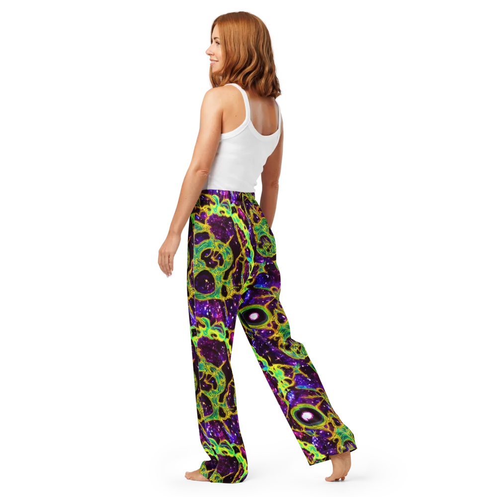 Galactic Web on Women's Pajama Pants — Back
