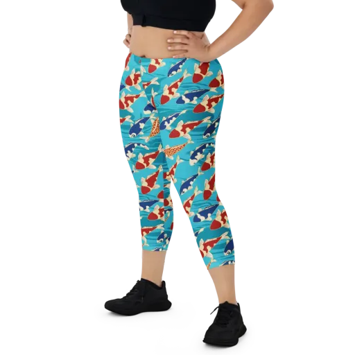 Pond Parade on a Capri Leggings