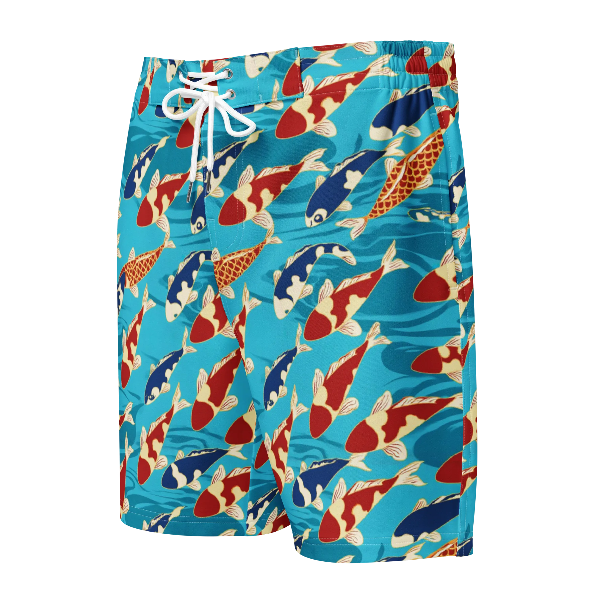 Pond Parade on Men's Board Shorts — Front