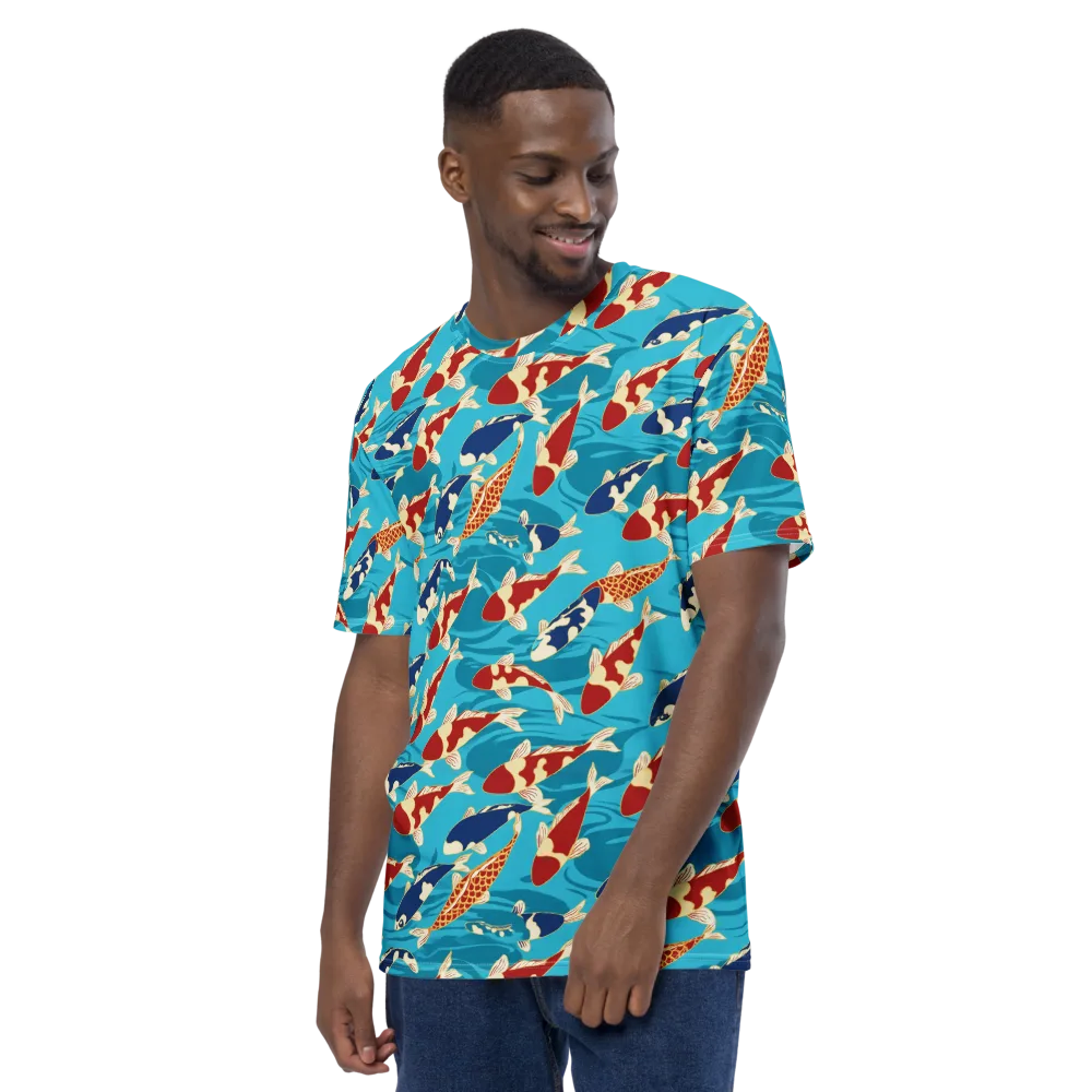 Pond Parade on Men's Crew Neck T-Shirt — Left