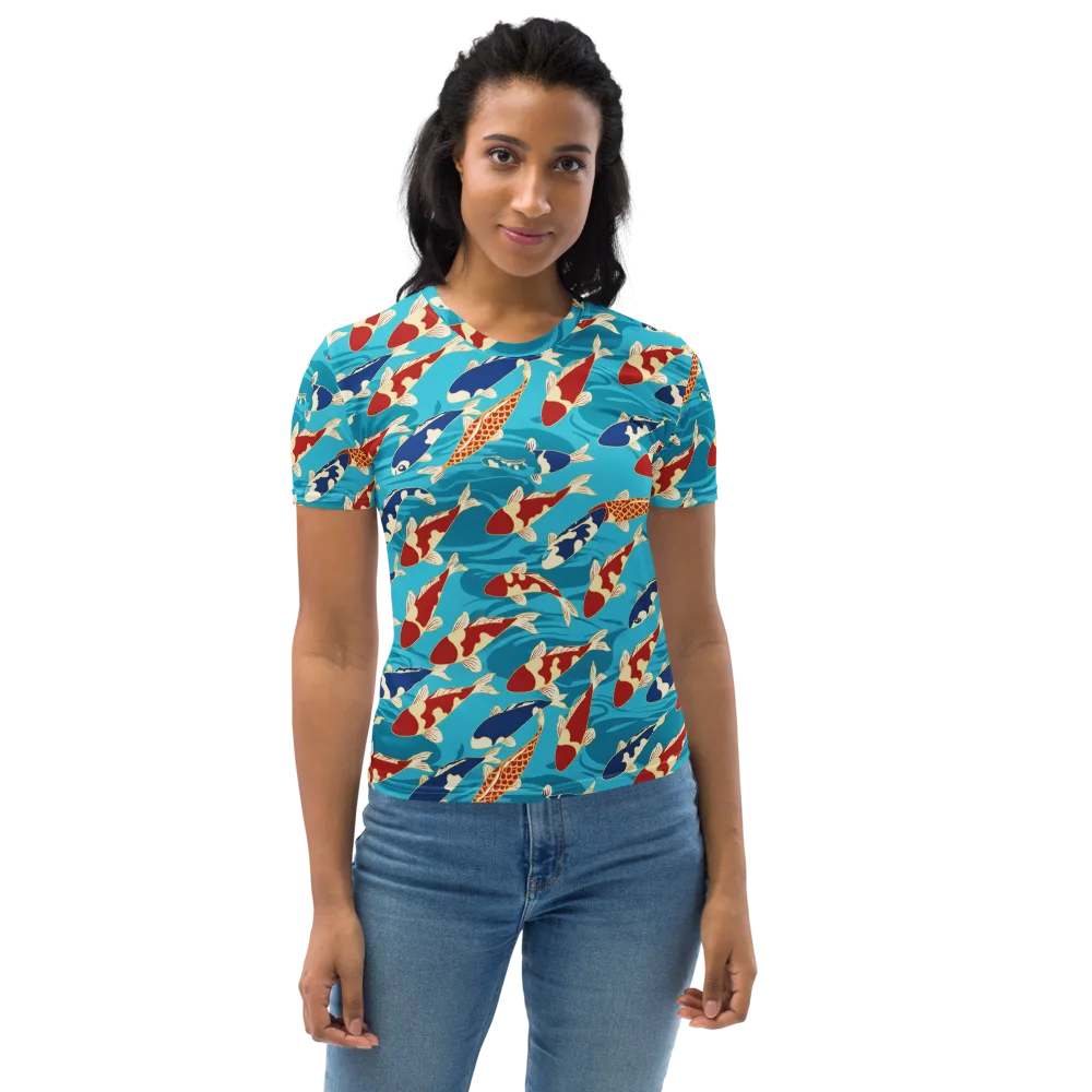 Pond Parade on Women's Crew Neck T-Shirt — Front