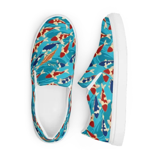 Pond Parade on a Men's Slip-On Canvas Shoes