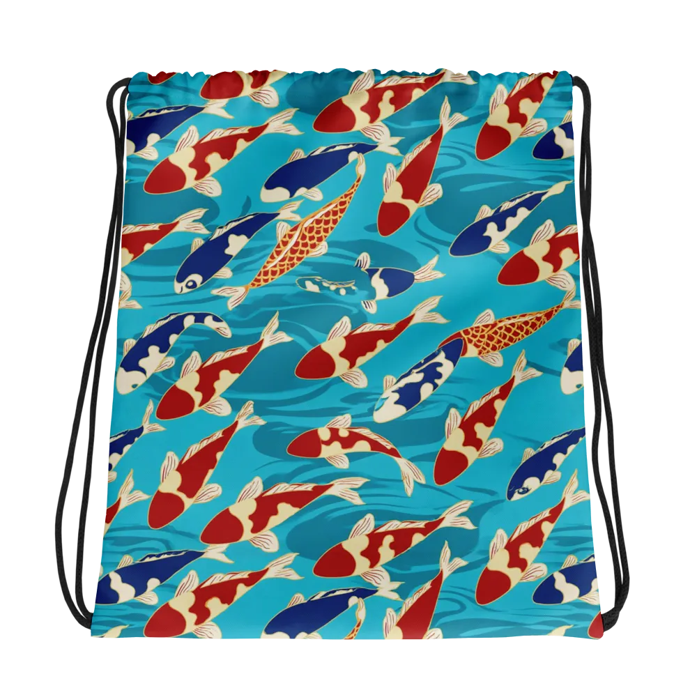 Pond Parade on Drawstring Bag — Photo