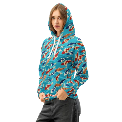 Pond Parade on a Cotton Hoodie