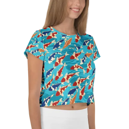 Pond Parade on a Crop Tee