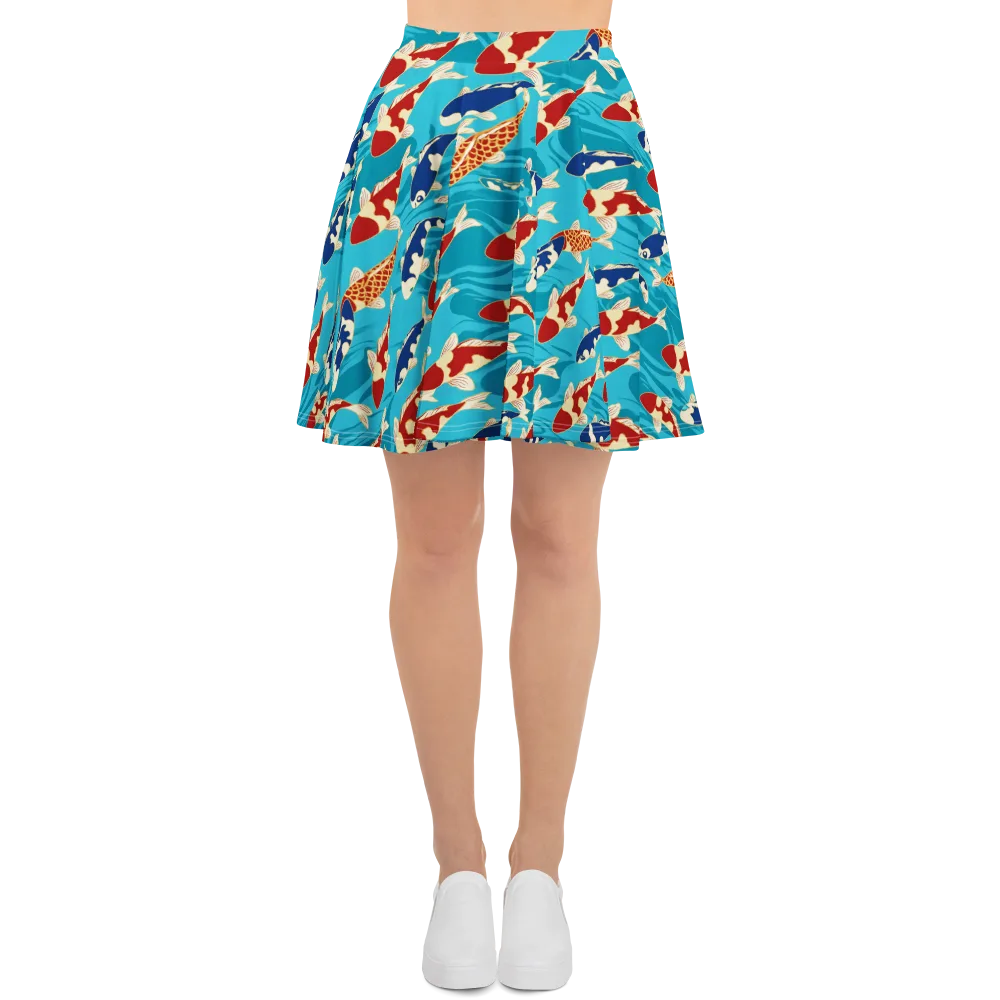 Pond Parade on Skater Skirt — Front